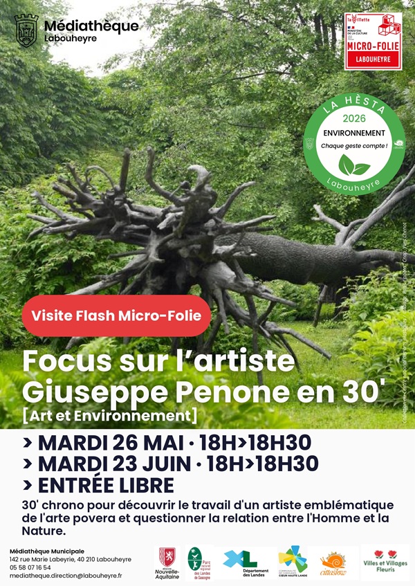 Photo de Visite Flash Micro-Folie : Giuseppe Penone : la relation entre Homme et Nature