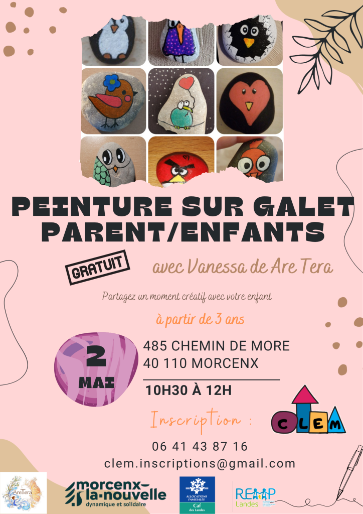 Photo de Peinture sur galet Parent/enfants – CLEM