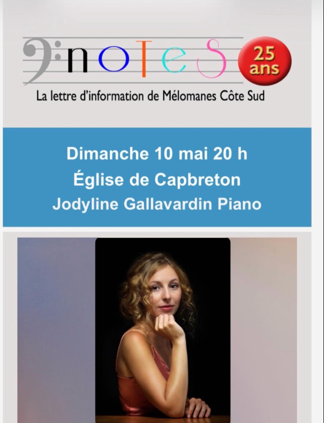 Photo de Concert Jodyline Gallavardin piano