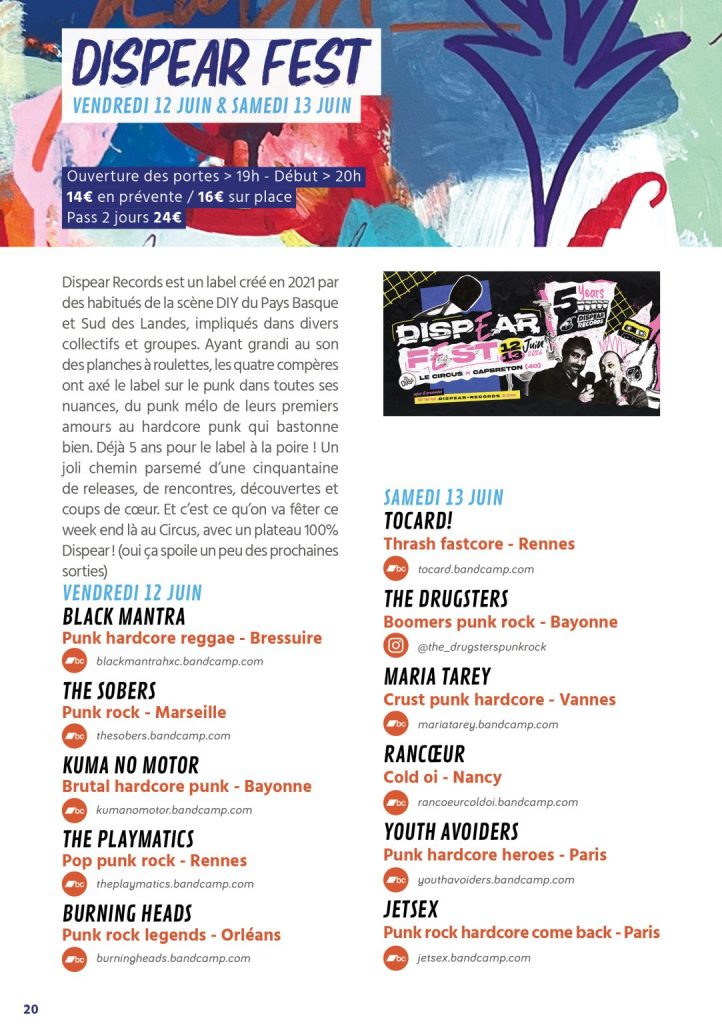 Photo de Circus Live : Dispear Fest