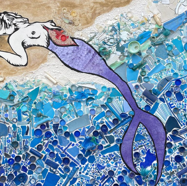 Photo de Atelier « La fresque des mermaids : L&rsquo;océan en morceaux » by Maud Le Car