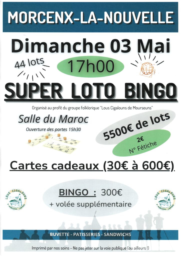 Photo de Super Loto Bingo  de “Los Cigalouns de Mourseuns”