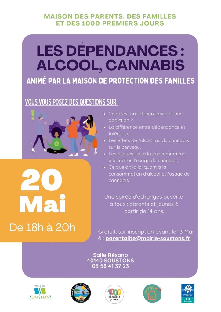 Photo de Soirée Les dépendances: alcool, cannabis,…