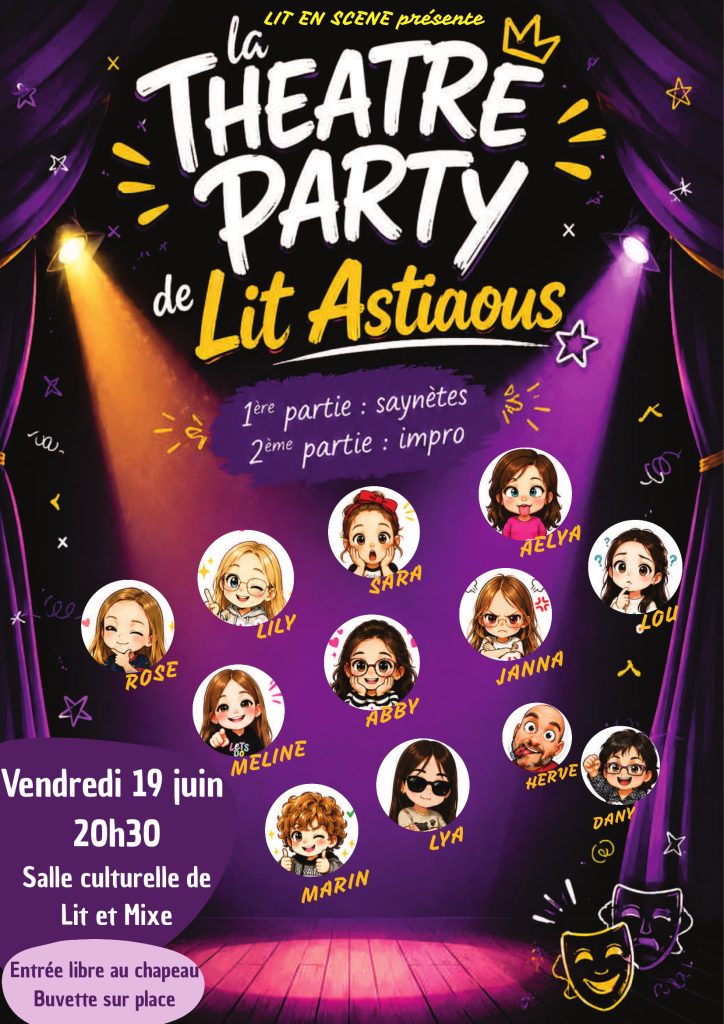 Photo de La « Théâtre Party » de Lit Astiaous