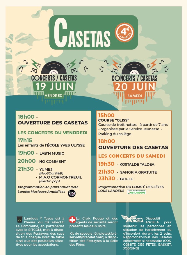 Photo de Landeus y Tapas _Vendredi 19 juin_Casetas & Concerts