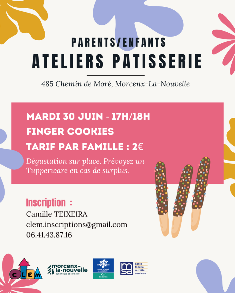 Photo de Ateliers patisserie parents/enfants – CLEM