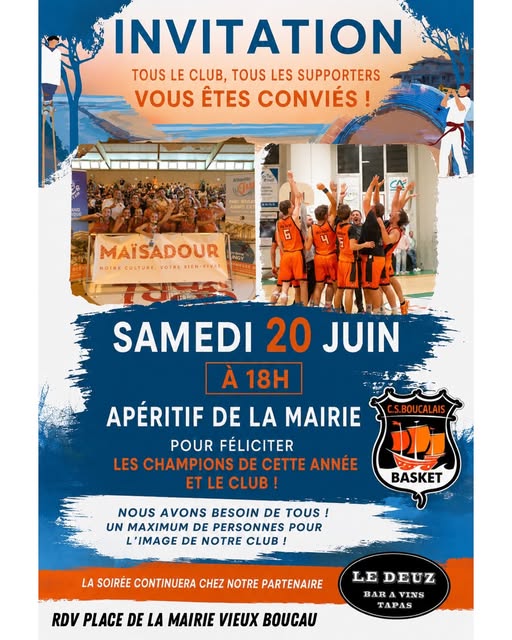 Photo de Fête des champions du club de Basket