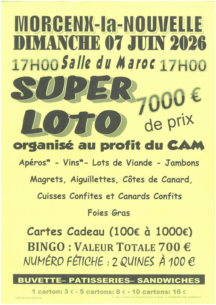 Photo de Loto du CAM