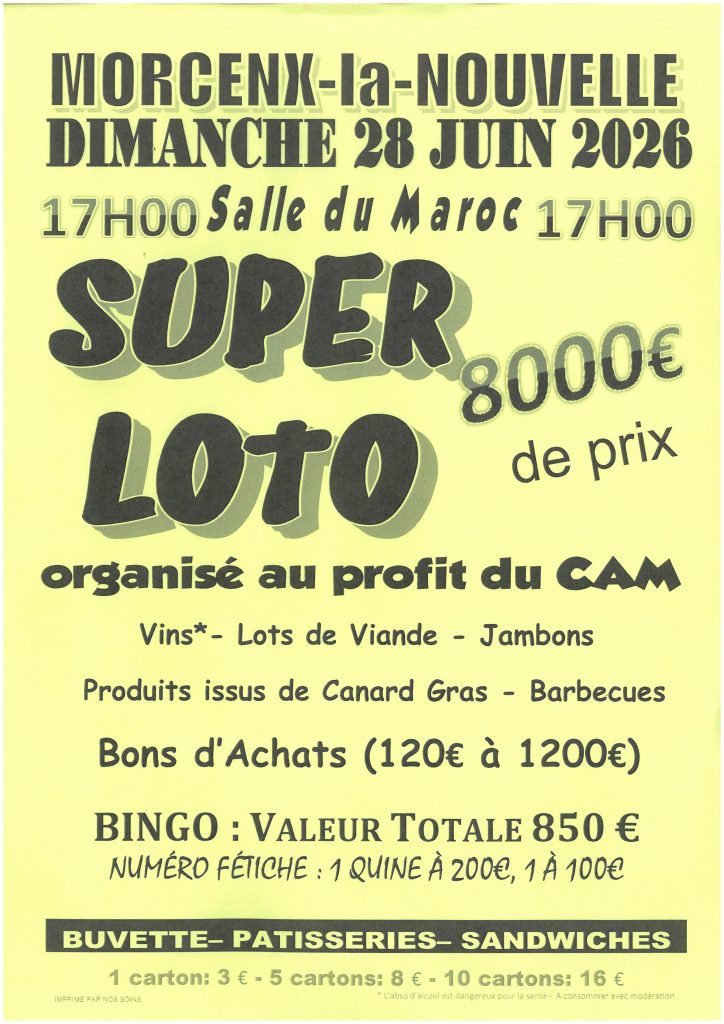 Photo de Loto de clôture du CAM