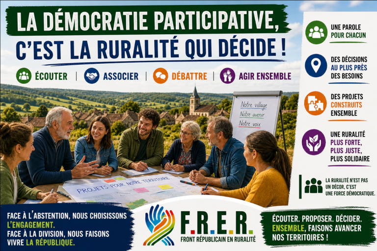 Photo de Rencontre FRER : Démocratie participative : vrai pouvoir ou simple décor ?