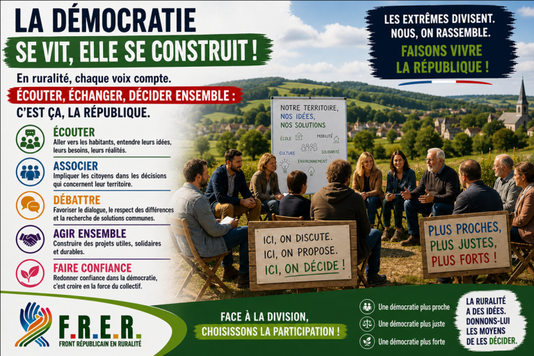 Photo de Rencontre FRER : Démocratie participative : vrai pouvoir ou simple décor ?